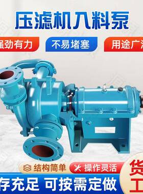 板框压滤机专用入料泵65SYA-II喂料泵给料泵洗煤厂污泥处理泵