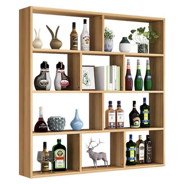 #Wall N5 solid wood GDN storage rack wall-mounted book wall-mounted wall storage cabinet storage cabinet rack wall cabinet creation