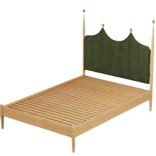 儿童床男孩软包床青少年卧室006女孩实床1.木25米1.3桃木儿樱童床,淘宝优惠券,粉丝福利购,淘宝优惠卷