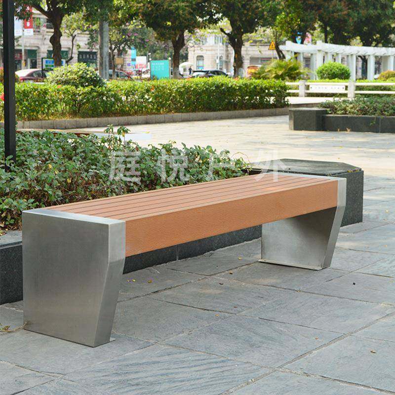 不锈公园庭椅坐凳室外休闲防椅腐TY534534木长凳子户外实木座钢院,淘宝优惠券,粉丝福利购,淘宝优惠卷