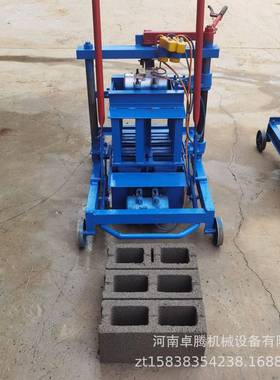 小型空心砖制造机械路边石块铺路制砖机柴油机液压空心水泥砌块机