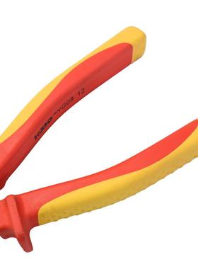 艾威博尔(EVERPOWER)100836双色柄VDE绝缘钢丝钳斜嘴钳老虎钳6”