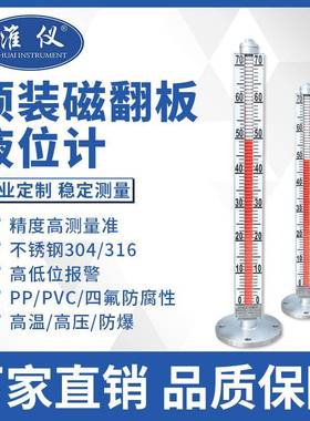 淮仪专业生产磁翻板液位计uz1.6顶装式磁性液位计顶装远传液位计