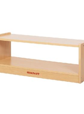 幼儿园二层柜直角柜转角柜早教儿童收纳玩具柜实木托育弧形玩具柜