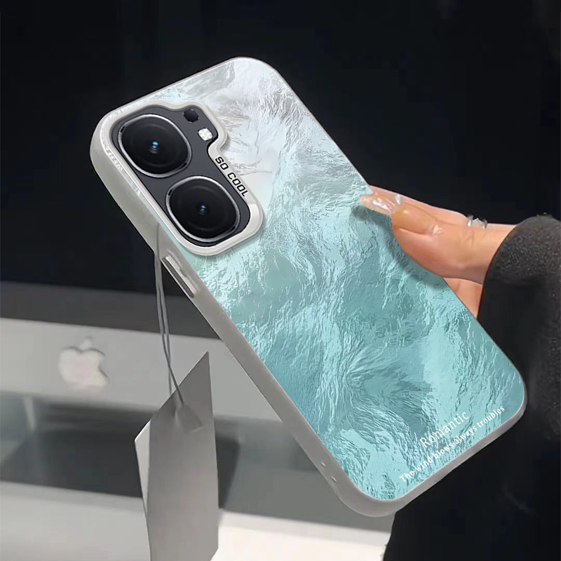 适用iqooneo9/8pro手机壳10vivoiqooneo5元气冰川蓝ipooneo6se全包防摔iq00neo7硬icooneo3新款高级感noe男女 - 图2