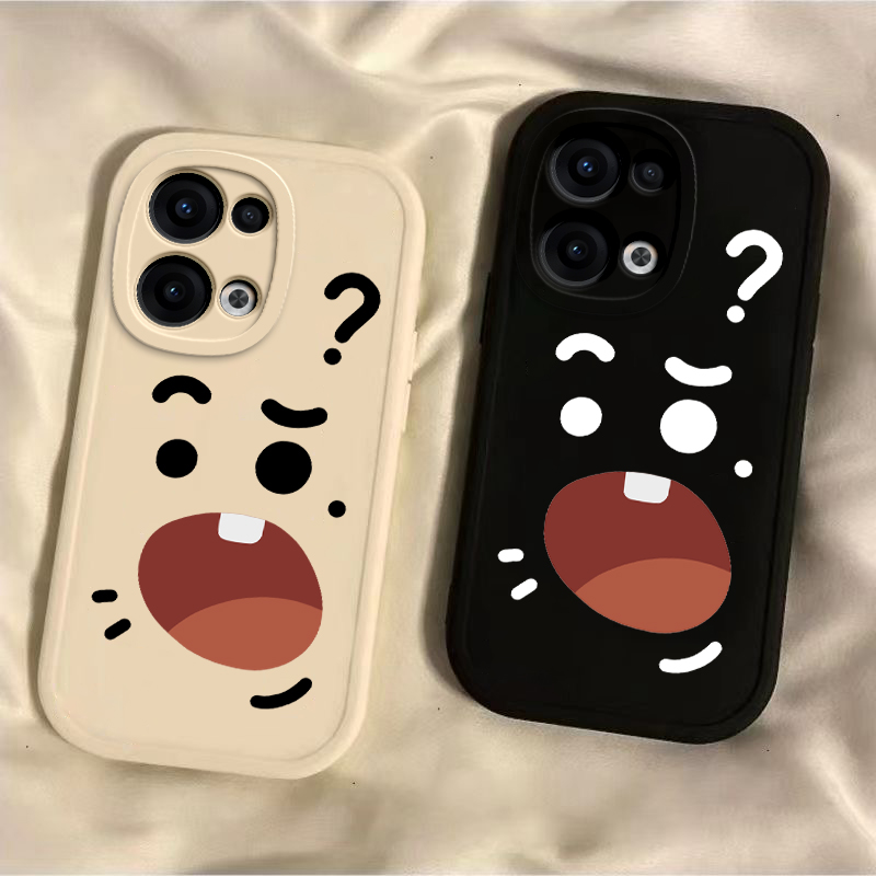 适用opporeno13/12pro手机壳11/10新款reno9pro+惊讶表情reno8se/7/6女reon5k搞怪rone4硅胶reno3防摔2Z全包 - 图0