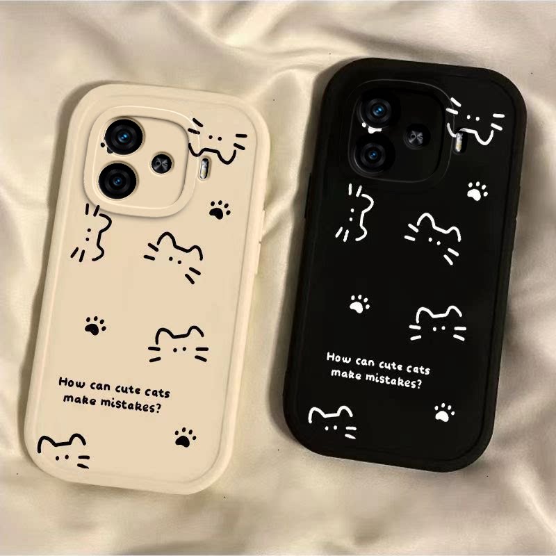 适用IQOOZ9手机壳vivoiqooz9x新款z9turbo硅胶vivo套turbo+线条猫咪女vivoz外壳专用全包icooz防摔iqqoz爱酷