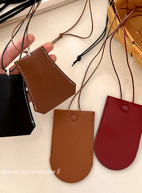 挂脖磁吸皮革墨镜夹项链女眼镜夹