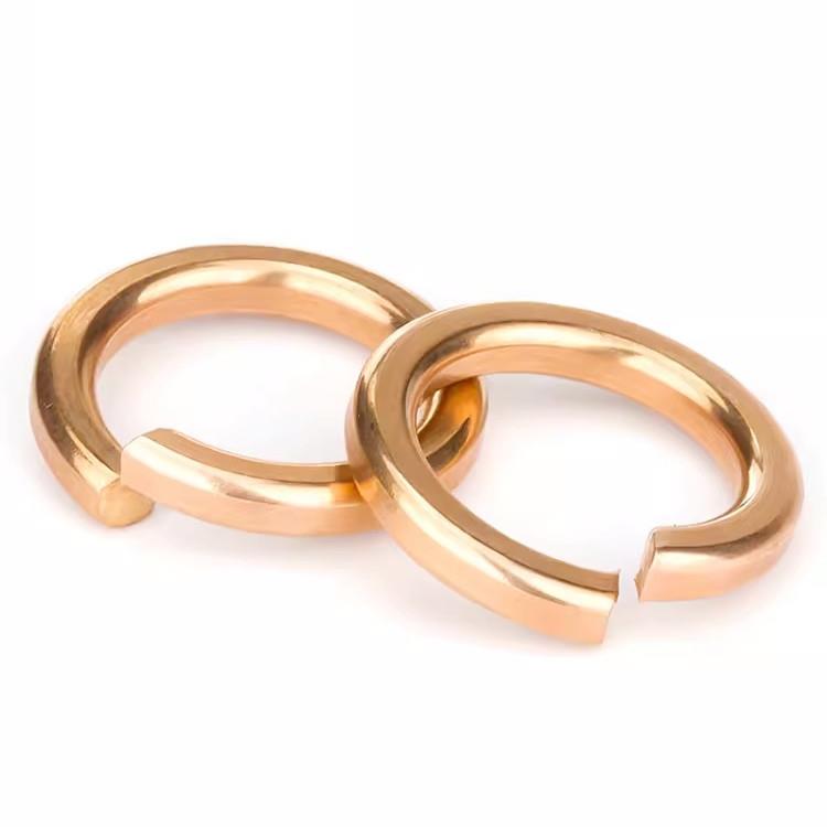 铜弹垫 开口弹簧垫圈 黄铜垫片弹性垫圈M2M3M4M5M6M8M10M12M14M16 - 图3