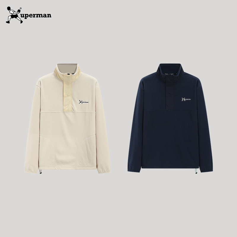 Xuperman户外立领抓绒衣女新款冬季保暖冲锋衣内胆摇粒绒外套男,淘宝优惠券,粉丝福利购,淘宝优惠卷