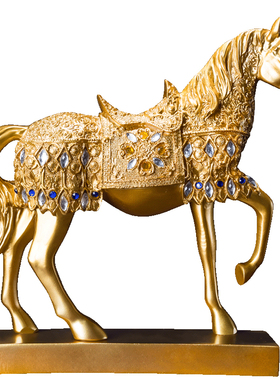 速发马摆件式家居家装饰品客厅酒厅客酒红柜架创意电视柜玄关书房