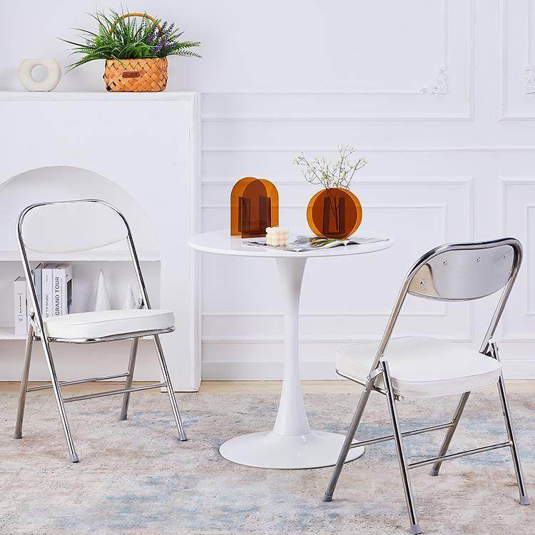 北欧简约圆桌子白色郁金香烤漆桌休闲洽谈接待桌奶茶店阳台圆桌椅,淘宝优惠券,粉丝福利购,淘宝优惠卷