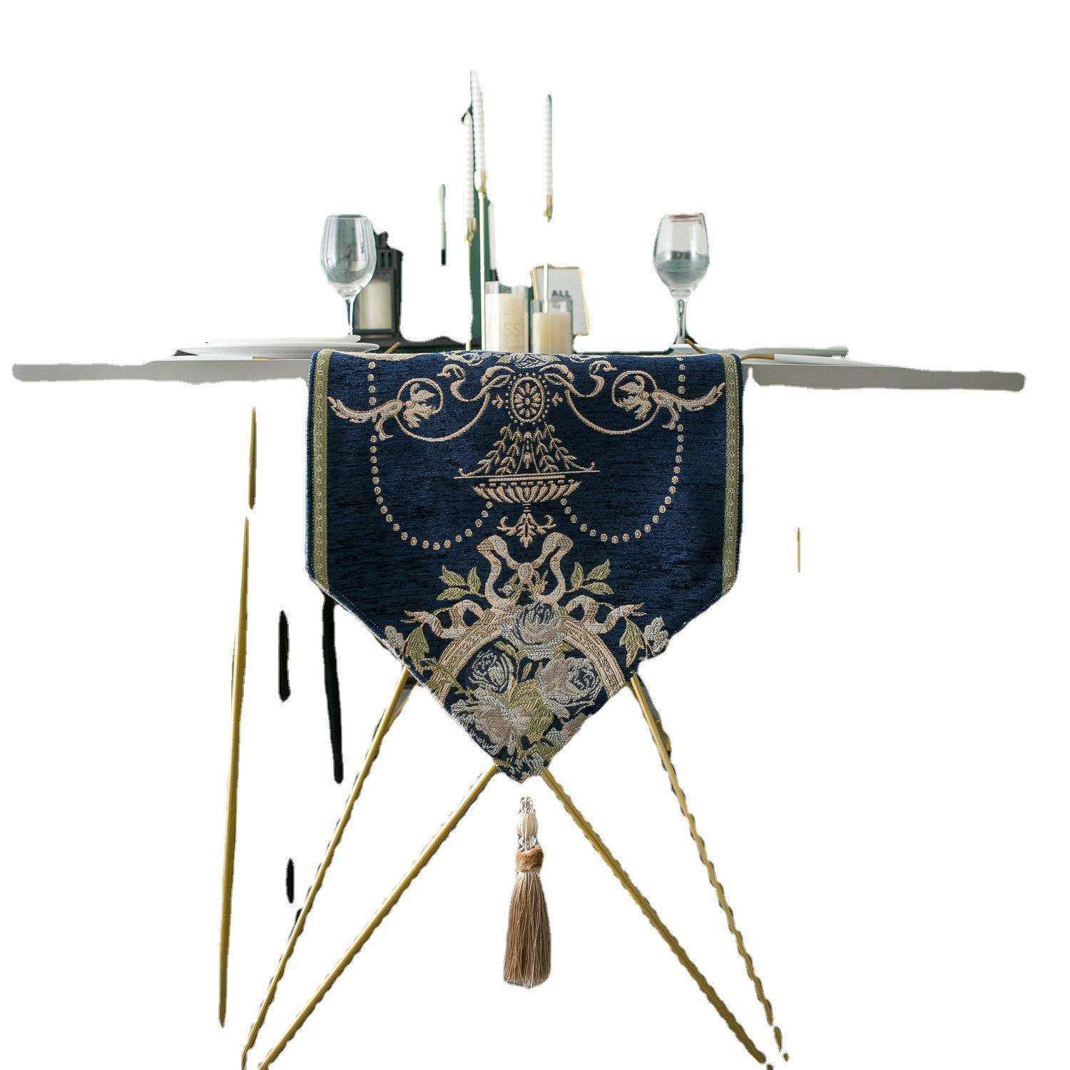 伊缦琪韵样板房桌旗欧式提花餐桌布艺桌布茶几床旗厂家直销,淘宝优惠券,粉丝福利购,淘宝优惠卷