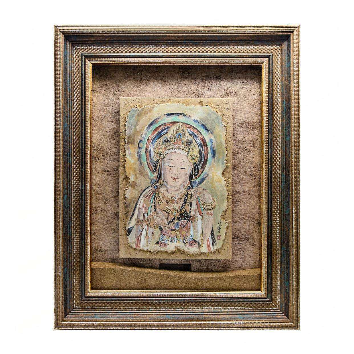 敦煌镜框文创艺术泥板画框莫高窟壁画中古相框装饰画旅游纪念品,淘宝优惠券,粉丝福利购,淘宝优惠卷