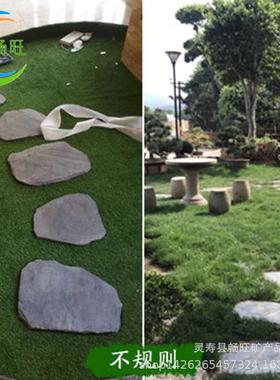 供应大块切片鹅卵石园林造景装饰河道铺路踏步石切片花纹鹅卵石