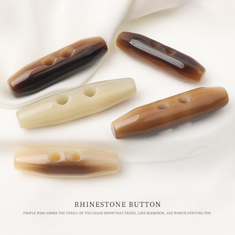 树脂花纹橄榄纽扣牛角扣毛呢大衣风衣对扣儿童外套棉衣搭扣配件 - 图0