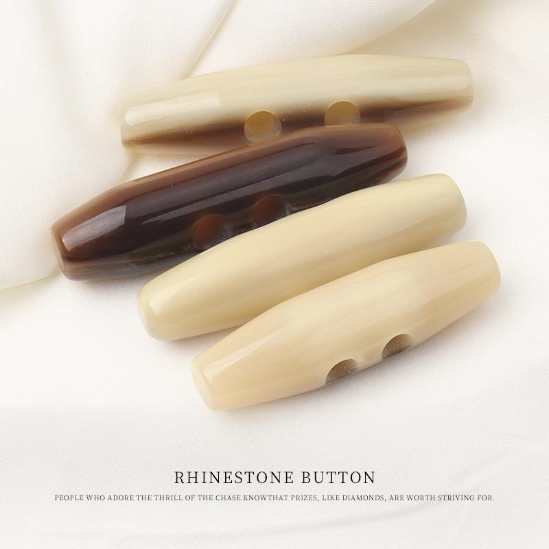 树脂花纹橄榄纽扣牛角扣毛呢大衣风衣对扣儿童外套棉衣搭扣配件 - 图2