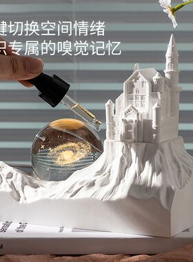 语轻心星系城堡香薰摆件小夜灯礼盒套装创意送女生礼物生日礼品