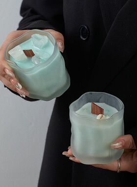 磨砂晶石香薰香氛蜡烛小