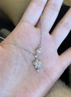 闪钻星星吊坠女轻奢钛钢不掉色项链2025冷淡风锁骨链饰品高级百搭