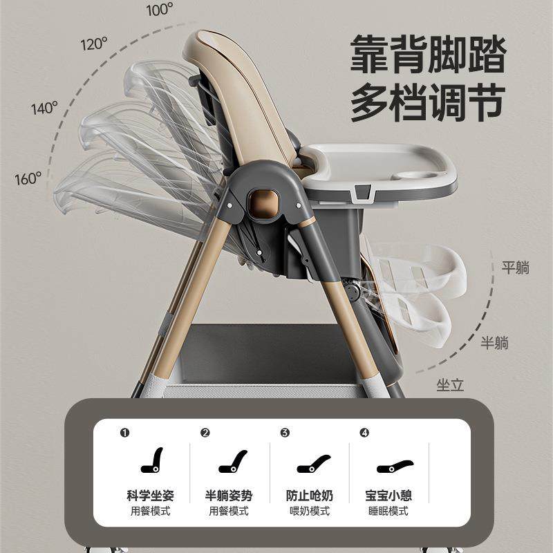 严选宝宝餐椅家用折叠调节婴儿现在座椅学坐椅便携式儿童成长餐椅,淘宝优惠券,粉丝福利购,淘宝优惠卷