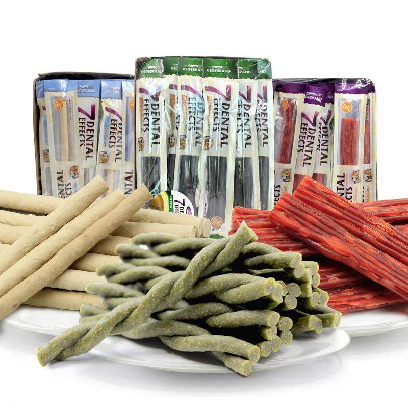 7效狗狗磨牙棒牛肉洁齿骨24只*15g装(三种口味)宠物零食咬胶,淘宝优惠券,粉丝福利购,淘宝优惠卷