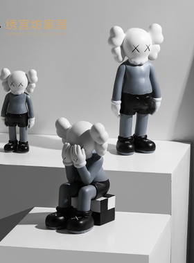 速发潮玩熊摆件轻奢店意客厅创铺橱窗房间桌面装饰品摆设