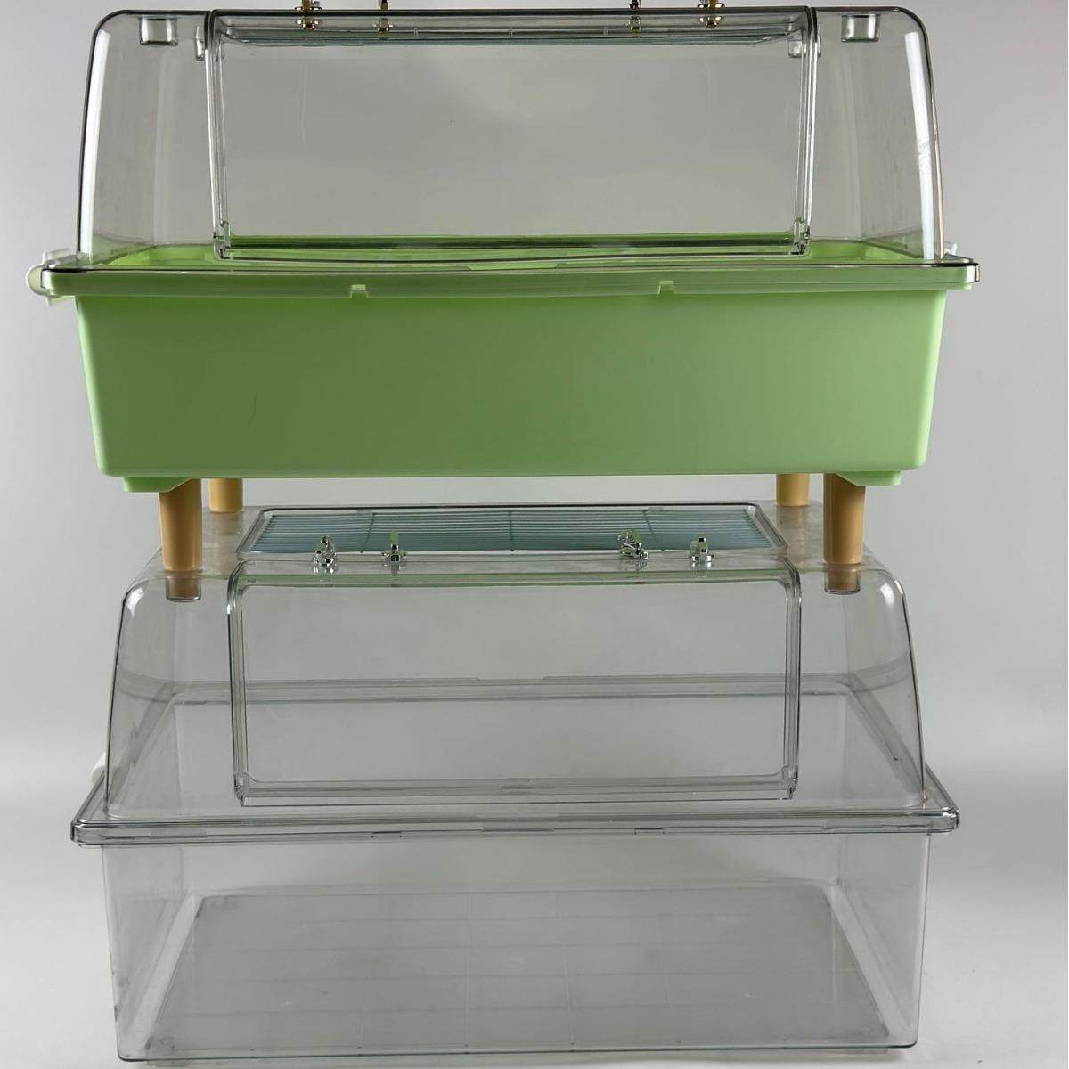 宠物专用大空间透明盖子加实色底仓鼠金丝熊专用小宠可视角度广,淘宝优惠券,粉丝福利购,淘宝优惠卷