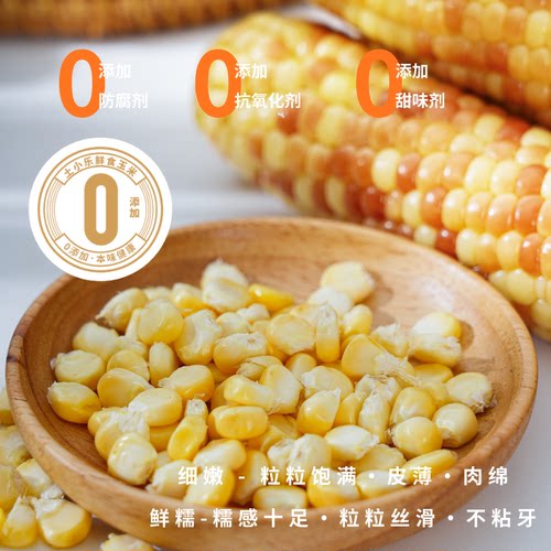 【蜜蜂惊喜社】土小乐小花糯鲜食玉米1600g轻食非转基因真空包装 - 图1