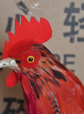 厂家直供 批发仿真工艺品大号公鸡 玩具家居摆件 道具模型礼物
