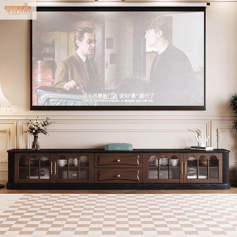 木黑色法式实复客古电视柜美式小54611家户型柜网红柜家具厅用收,淘宝优惠券,粉丝福利购,淘宝优惠卷