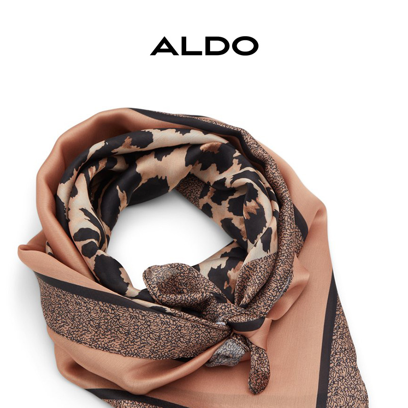 ALDO褐色百搭围巾女薄款披肩护颈欧美时尚气质AAMF24A61 - 图0