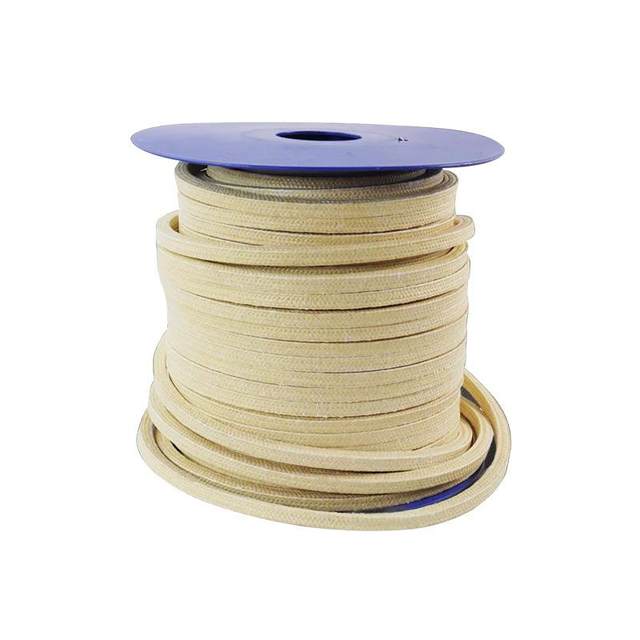 Aramid packing glass fiber yellow woven packing aramid packing ring high water base packing manufacturer supply