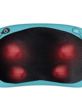 热卖指压揉捏肩部颈部腰部加热按摩枕送礼佳