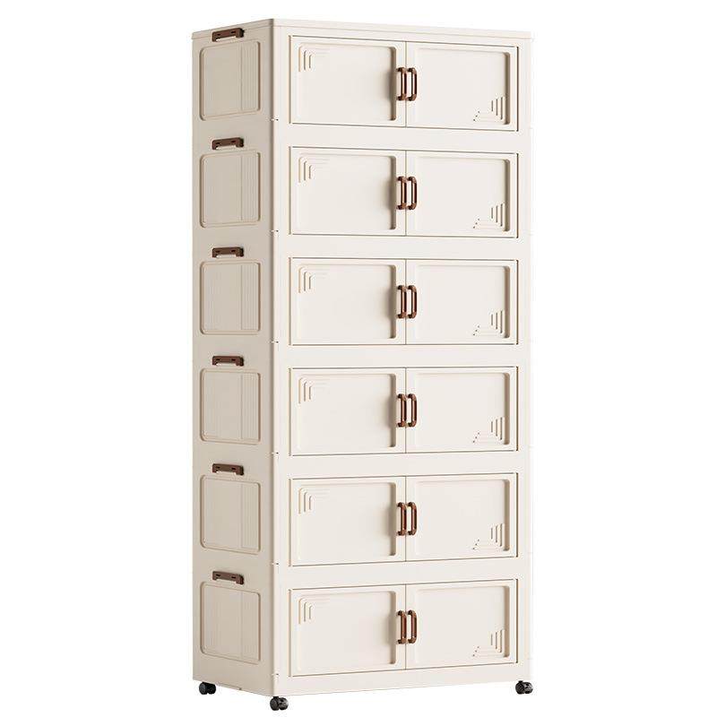 收纳柜折叠储物柜家用客厅免安装置物柜儿童玩具柜塑料杂物整理柜,淘宝优惠券,粉丝福利购,淘宝优惠卷