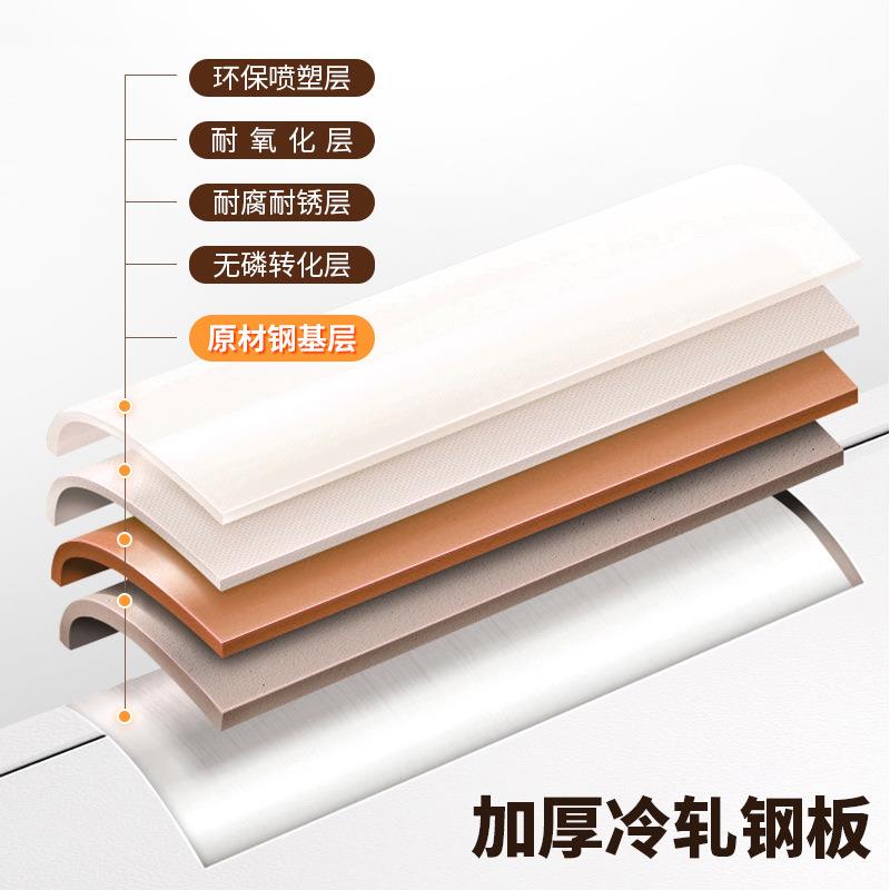 矮柜钢制文件柜办公室桌下小抽屉柜资料柜家用带锁铁皮收纳储物柜 - 图2
