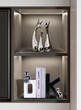 轻一奢家三口装小鹿酒柜饰摆品F99MHM57件客厅电视餐边柜家居新家