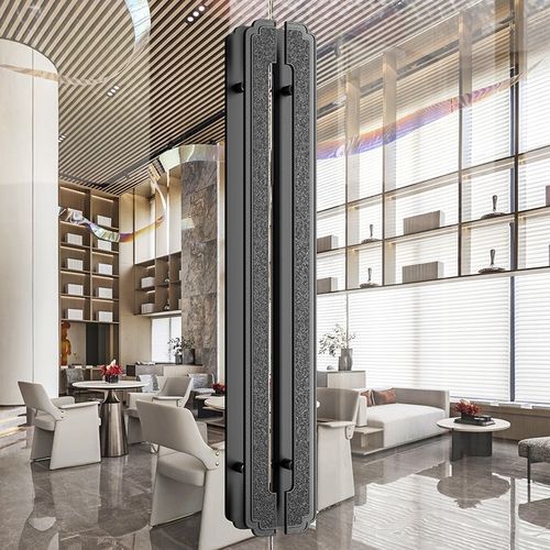 新中式仿古铜实木大门拉手别墅酒店宴会所包厢玻璃推拉门把手对装 - 图2