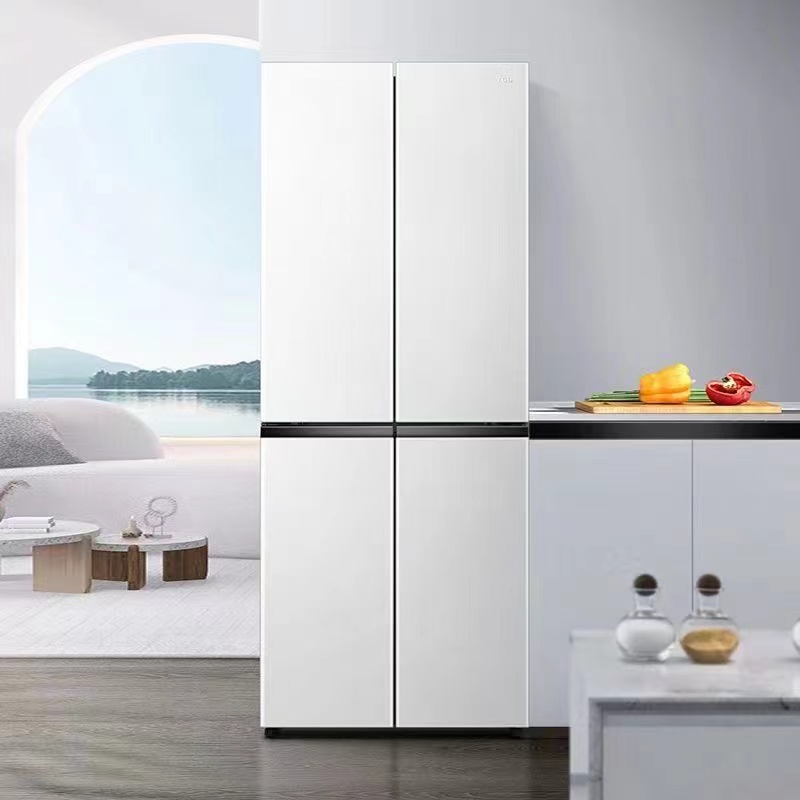 小鸭冰箱家用超薄嵌入式十字对开四门大容量一级节能风冷无霜冷冻