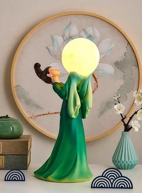 只此青绿文创古风仕女艺术感电视柜摆件客厅家居软装饰品乔迁礼物