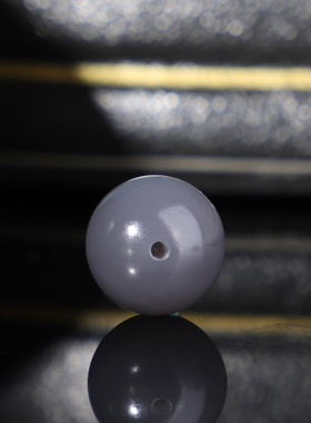 新疆和田玉烟紫单颗圆珠