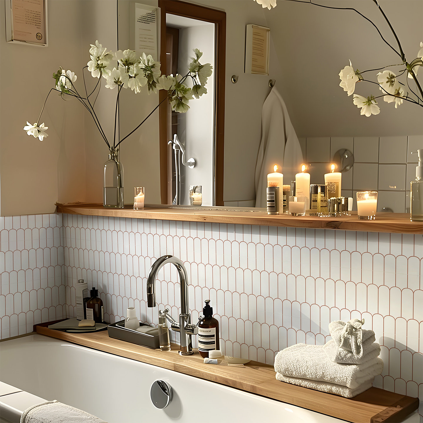 卫生间瓷砖美化贴纸法式墙贴遮丑补洞自粘厨房墙面防油高级感翻新,淘宝优惠券,粉丝福利购,淘宝优惠卷