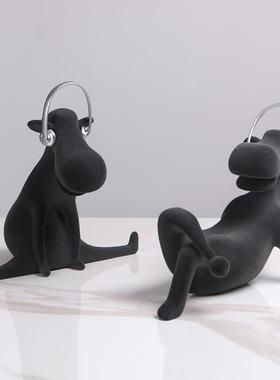 抽象音乐驴卡通艺术品桌面摆件创意现代简约客厅设计师软装饰品马