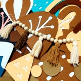 Детский сад в скандинавском стиле, украшение стены, экологически чистый класс, доска, угловой макет, материал, наклейка на стену