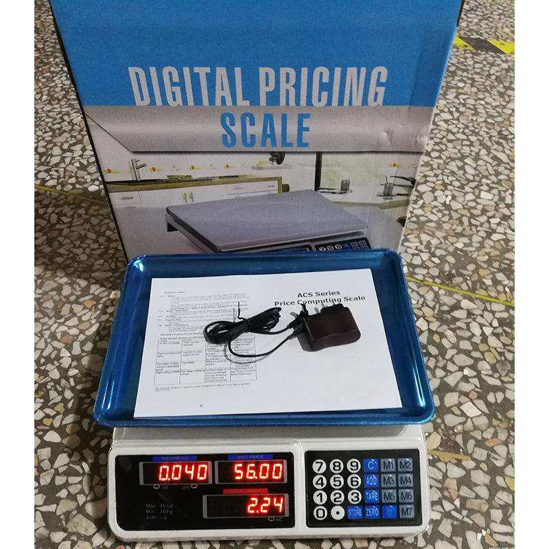 外贸英文版电子计价秤电子台秤精准桌秤水果蔬菜卖菜秤30kg/40kg,淘宝优惠券,粉丝福利购,淘宝优惠卷