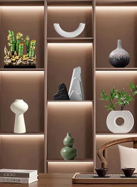 新中式轻奢高档装饰品摆件创意家居客厅酒柜玄关办公室博古架摆放