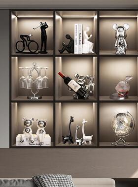 现代简约酒柜摆件大气玄关客厅餐边柜家居软装装饰品乔迁新居送礼