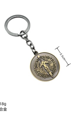 欧美项链塞尔达王国之泪周边复古吊坠饰品钥匙挂件跨境热卖货源