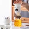 Travel tea set, portable panda quick cup, outdoor carry-on bag, one-person teapot, travel kung fu tea cup