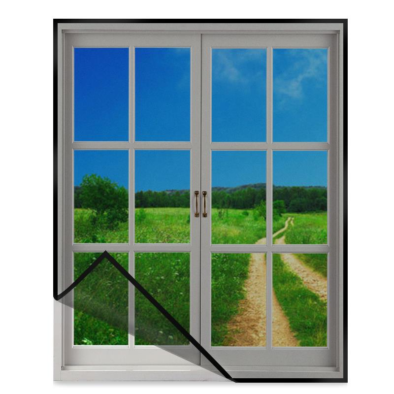 家用纱窗纱网自粘非简易磁性磁铁门帘自装魔术贴窗户防蚊子沙窗帘 - 图3